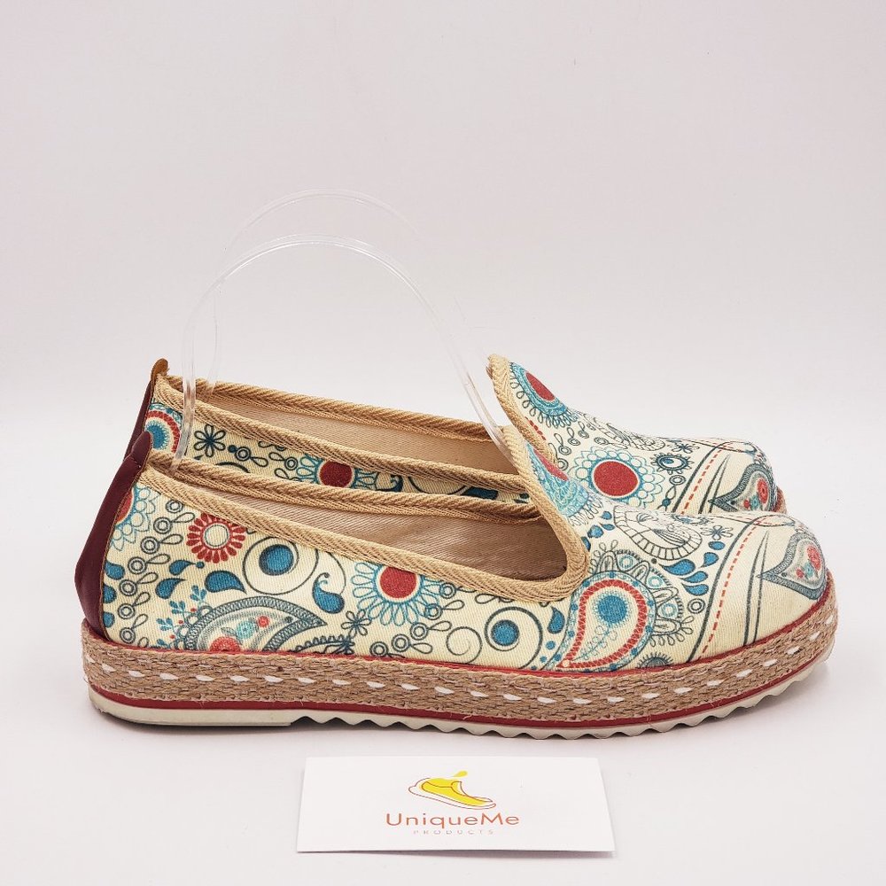 Goby Flowery Slip on Moccasins A168
